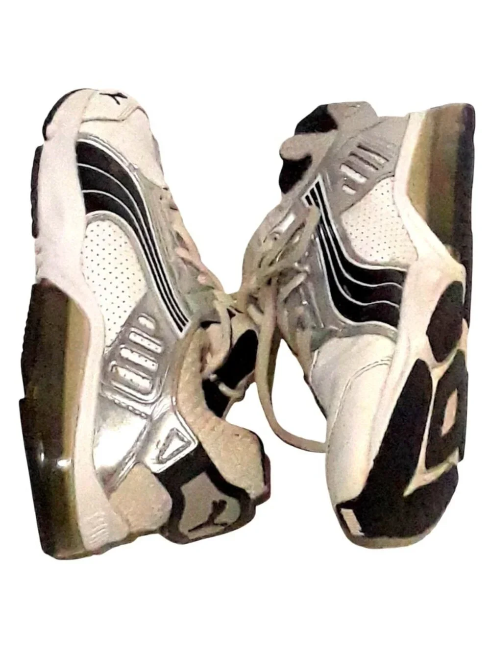Puma Power Tech Blaze Sports Lifestyle US 4 Youth White Leather